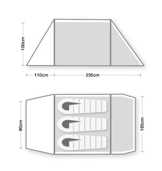 Hoolie Compact 3 Tent - Image 3