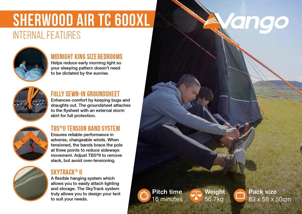 Sherwood 600XL Air Tent Package - Image 12