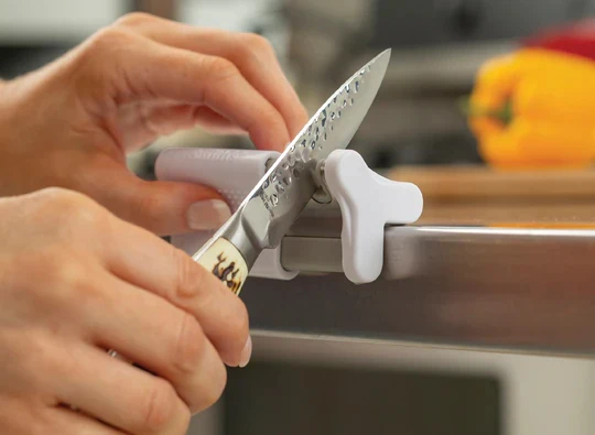 Smith's Slide-Sharp Edge Grip™ 2-Slot Knife Sharpener - Image 2