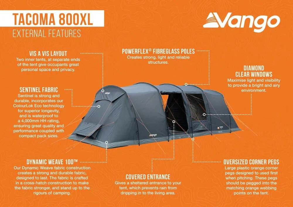 Tacoma 800XL Poled Tent Package - Image 8