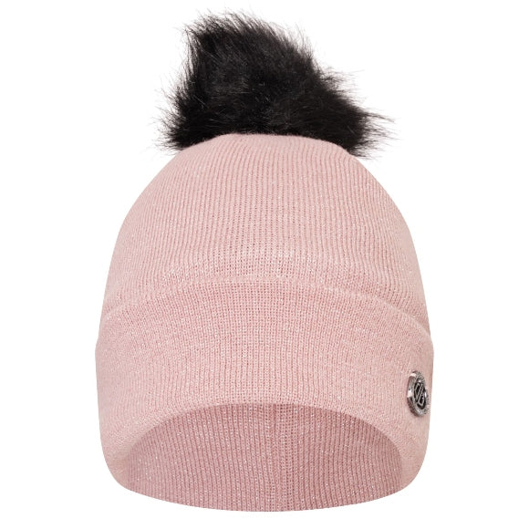 Women's Bejewel Faux Fur Bobble Hat - Image 2